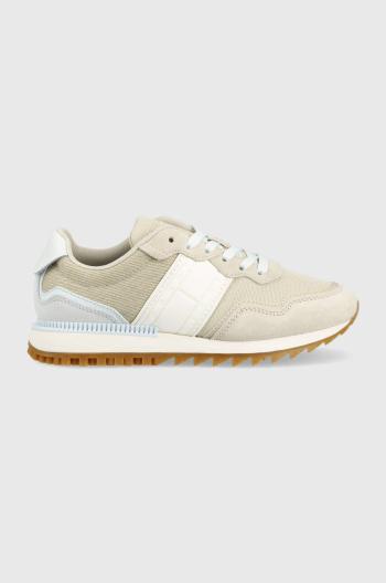 Tenisky Tommy Jeans TJW RETRO RUNNER béžová farba, EN0EN02214