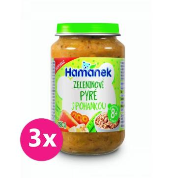 3x HAMÁNEK Zeleninové pyré s pohánkou 190 g