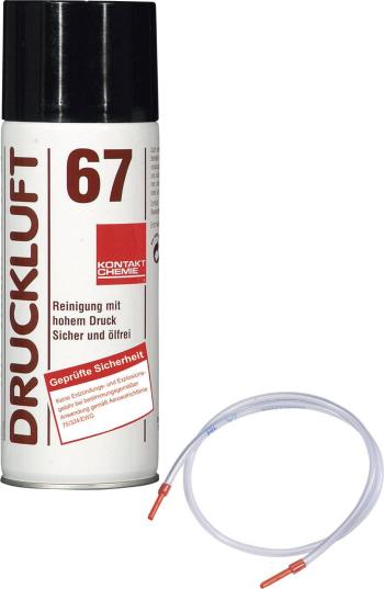 Kontakt Chemie Druckluft 67  sprej so stlačeným vzduchom nehorľavý, vrátane rozstrekovacej hadice 400 ml