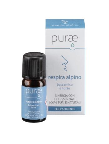 PURAE Respira alpino Zmes esenciálnych olejov na čistenie vzduchu a uvoľnenie dýchania 10 ml