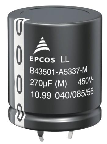 TDK B43501-C5107-M elektrolytický kondenzátor Snapln  10 mm 100 µF  20 % (Ø x d) 30 mm x 25 mm 1 ks