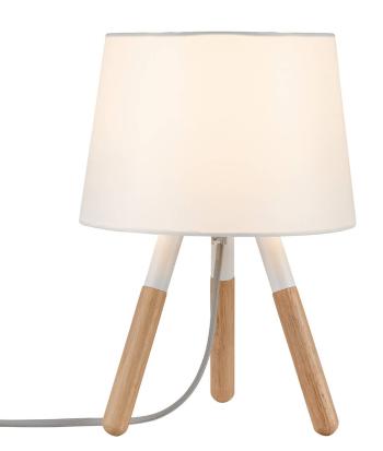 Paulmann Neordic Berit 79646 stolná lampa LED  E27 20 W  biela, drevo