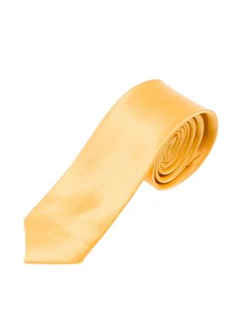 Žltá pánska elegantná kravata BOLF K001