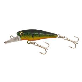 Kamasaki wobler perch 3 olejovo zelená-žlto-červená 4,5 cm 3,5 g