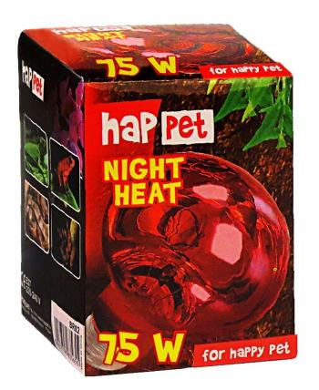 Happet NIGHT HEAT UVA nočná žiarovka do terária 75W