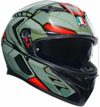 AGV K3 Decept Matt Black/Green/Red 2XL Prilba