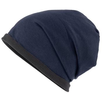 Myrtle Beach Čiapka Single Beanie MB7131 - Tmavomodrá / tmavošedá