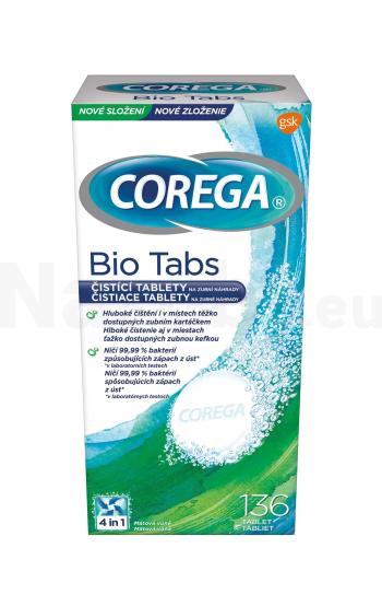 Corega Tabs Bio Formula čistiace tablety 136 ks