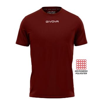 SHIRT GIVOVA ONE MICROFORATA GRANATA Tg. L