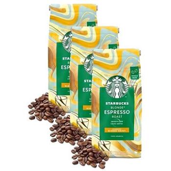 Starbucks® Blonde Espresso Roast, zrnková káva, 450 g; 3×