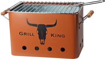 PROGARDEN Přenosný gril na dřevěné uhlí GRILL KING 43 x 20 cm cihlová KO-C83000140