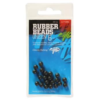 Giants fishing gumové guličky rubber beads transparent green-5 mm