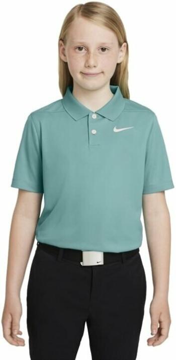 Nike Dri-Fit Victory Boys Golf Polo Washed Teal/White M