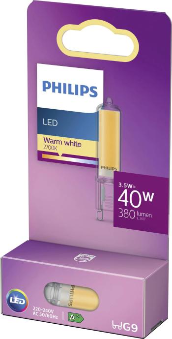 Philips Lighting 871951430375100 LED  En.trieda 2021 E (A - G) G9 špeciálny tvar 3.5 W = 40 W teplá biela (Ø x d) 17 mm