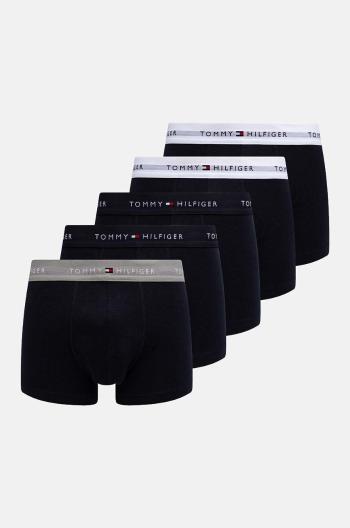 Boxerky Tommy Hilfiger 5-pak pánske, tmavomodrá farba, UM0UM03061