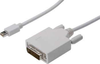 Digitus Mini-DisplayPort / DVI káblový adaptér #####Mini DisplayPort Stecker, #####DVI-D 24+1pol. Stecker 3.00 m biela A