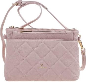 Verde Dámska crossbody kabelka 16-7203 pink