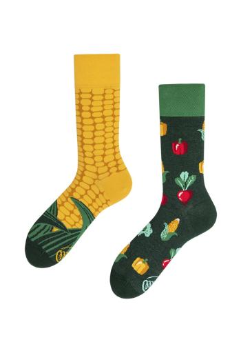 Žlto-zelené ponožky Veggie Mix