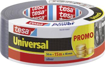 tesa UNIVERSAL 56338-00001-01 páska so skleným vláknom  strieborná (d x š) 65 m x 48 mm 1 ks