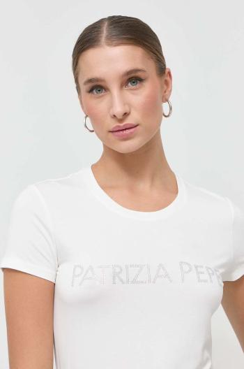 Tričko Patrizia Pepe dámsky, biela farba