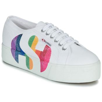 Superga  2790-COTWPRINTEDLOGOGLITTER  Nízke tenisky Biela