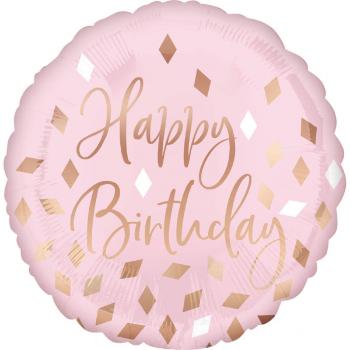 Amscan Fóliový balón - Ružovozlaté narodeniny