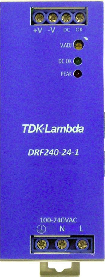 Sieťový zdroj na DIN lištu TDK-Lambda DRF-240-24-1 24 V / DC 240 W 1 x
