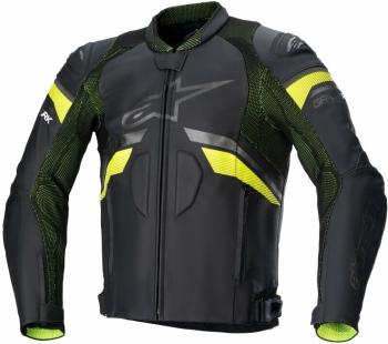 Alpinestars GP Plus R V3 Rideknit Leather Jacket Black/Yellow Fluo 60 Kožená bunda