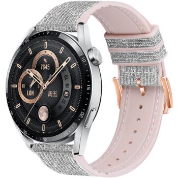 BStrap Glitter remienok na Samsung Galaxy Watch Active 2 40/44mm, silver (SSG032C01)