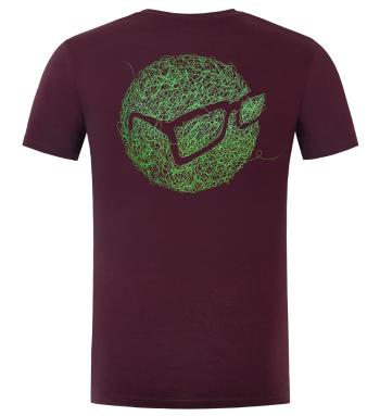 Korda tričko birdsnest tee burgundy - l