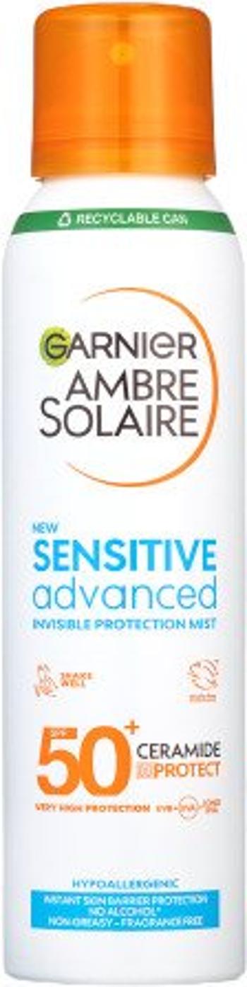 GARNIER Ambre Solaire Sensitive Advanced ochranná hmla, veľmi vysoká ochrana, svetlá citlivá pokožka, SPF 50+, 150 ml