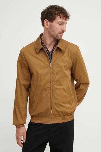 Bunda A.P.C. blouson gilbert pánska, hnedá farba, prechodná, COGXS-H02922