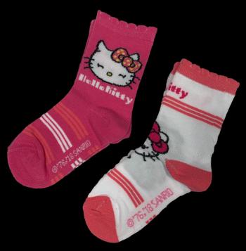 EPlus Sada 2 párov detských ponožiek - Hello Kitty mix Veľkosť ponožiek: 27-30