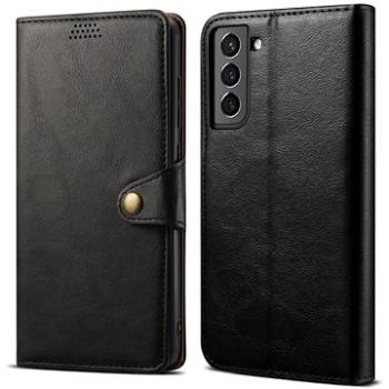 Lenuo Leather flipové puzdro pre Samsung Galaxy S22 5G, čierne (348209)