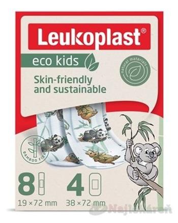 LEUKOPLAST ECO Kids, detské náplasti 2 veľkosti, 12ks