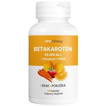 MOVit Betakarotén 25.000 IU + Panthenol + PABA, 90 tob. (8594202100832) + ZDARMA Šatka Movit Energy