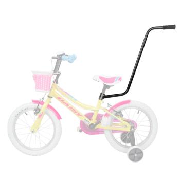Vodiaca tlačná tyč na detský bicykel inSPORTline Pushino Farba Green