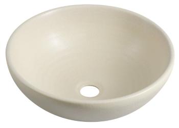 SAPHO - ATTILA keramické umývadlo, priemer 43 cm, keramické,slonová kost farba DK005