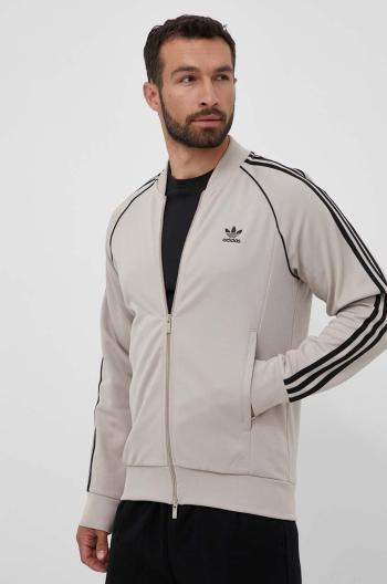 Mikina adidas Originals pánska, béžová farba, vzorovaná