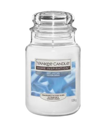 Yankee Candle Vonná sviečka Home Inspiration veľká Soft Cotton 538 g