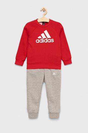 Detská tepláková súprava adidas LK BOS JOG červená farba