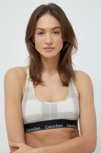 Podprsenka Calvin Klein Underwear béžová farba, vzorovaný