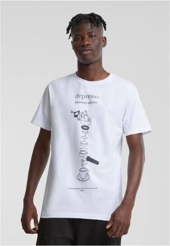 Mr. Tee Depresso Tee white - M