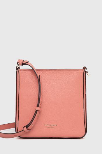 Kožená kabelka Kate Spade ružová farba