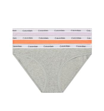 CALVIN KLEIN - nohavičky 3PACK Modern logo stretch cotton lavender & orange combo - limitovaná edícia-S