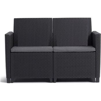 KETER Lavica záhradná CLAIRE SOFA, grafit 113 cm (252689)