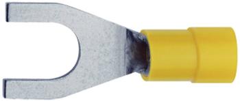 Klauke 650C4 vidlicové káblové oko  4 mm² 6 mm² Ø otvoru=4.3 mm čiastočne izolované žltá 1 ks