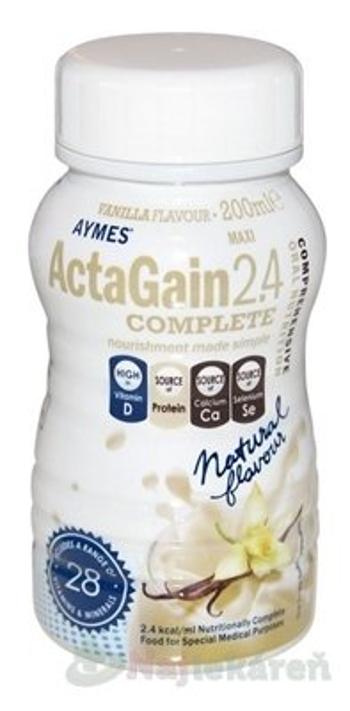 ActaGain 2.4 Complete vanilková príchuť 200 ml