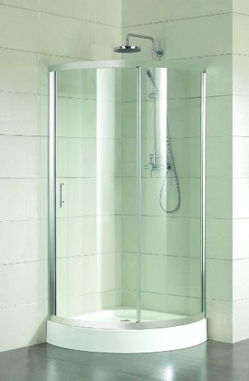 HOPA - Sprchovací kút Albatera - Farba rámu zásteny - Hliník leštený, Rozmer A - 90 cm, Rozmer B - 90 cm, Vanička HL - Akrylová vanička, Výplň - Číre bezpečnostné sklo - 4 mm BCALB90CC + BCLORC90V