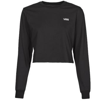 Vans  JUNIOR V LS CROP  Tričká s dlhým rukávom Čierna